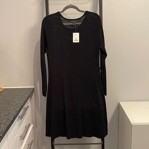 Black, Large, Tahari mid length dress, new with tag